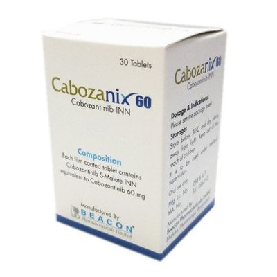 comprar Beacon  Cabozantinib XL-184 Cabozanix   60mg*30 comprimidos Cáncer de riñón, cáncer de tiroides, cáncer de hígado, sarcoma de tejidos blandos, cáncer de pulmón de células no pequeñas, cáncer de próstata, cáncer de mama, cáncer de ovario online manufacture