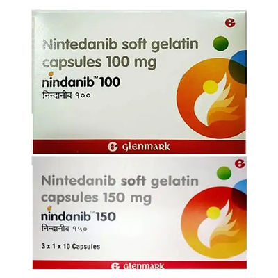 comprar 150 mg de Nintedanib Nindanib 30 cápsulas Medicamentos para el cáncer de pulmón de células pequeñas online manufacture