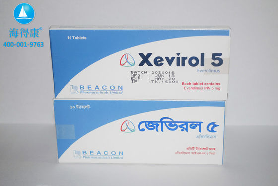 comprar Beacon Everolimus Xevirol 5 mg*10 comprimidos Cáncer de mama, carcinoma de células renales, carcinoma del endometrio, sarcoma uterino, tumor de células epitelioides perivasculares, angiomiolipoma recurrente online manufacture