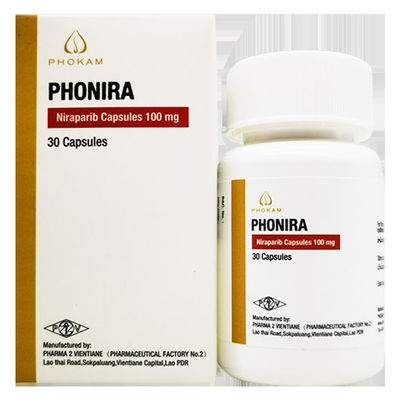 comprar Tlph、Beacon、Everest、PHARMA 2 VIENTIANE  Niraparib ZL-2306 PHONIRA   100mg*30 comprimidos Cáncer de ovario, cáncer de trompas de Falopio, cáncer peritoneal para cáncer en estadio 1, 2 y 3 online manufacture