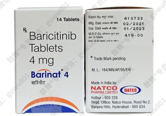 comprar Natco Baricitinib -Barinat 4mg*14 tabletas Artritis reumatoide (AR), espondillitis anquilosante (EA), psoriasis, dermatitis atópica, Adecuado para la fase de tratamiento online manufacture