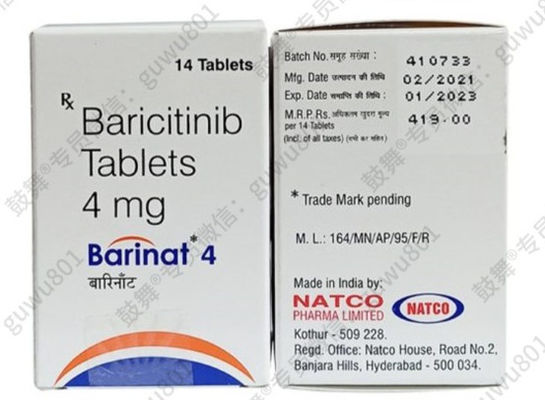 comprar NatcoBaricitinib - Barinat 4 mg*14 comprimidos/frasco (caja) Artritis reumatoide (AR), (EA), psoriasis, dermatitis atópica, lupus eritematoso sistémico, (CU), alopecia areata Durante el período de tratamiento online manufacture
