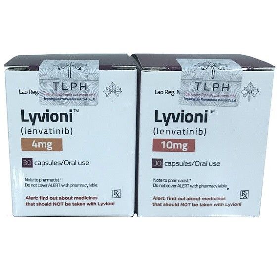 Lenvatinib Mesilate Capsules 4mg 30 Pills Thyroid Cancer Drugs