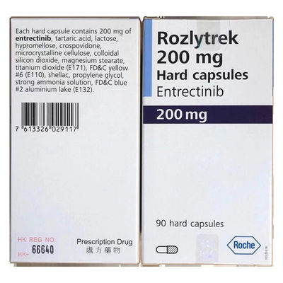 90 cápsulas Entrectinib Rozlytrek 200 mg Medicamentos para el tratamiento del cáncer de pulmón