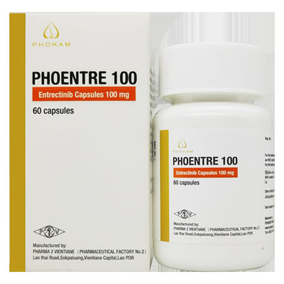 Entrectinib 100 mg*60 cápsulas para tumores sólidos de fusión NTRK